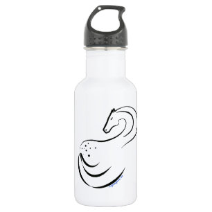 Botella De Agua Dibujo de tinta estilizada de Appaloosa