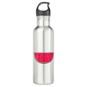Botella De Agua Dibujo de trozos de sandía dulce