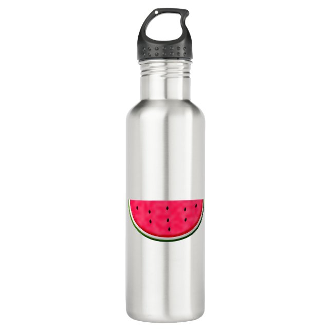 Botella De Agua Dibujo de trozos de sandía dulce (Anverso)
