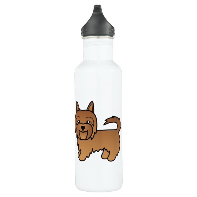 Botella De Agua Dibujo del Personalizado de perro del Territorio R (Derecha)