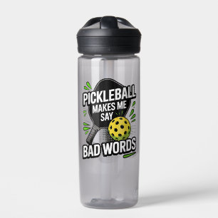 Botella De Agua Dibujos Divertidos de Pickleball Me Hacen Decir Pa