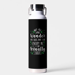 Botella De Agua Dicho divertido de senderismo