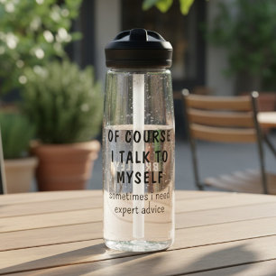 Botella De Agua Dichos Divertidos Por Supuesto Que Hablo Conmigo M