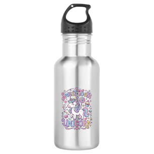 Botella De Agua Diente Dulce Unicornio Diseño Original de Merchand