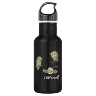Botella De Agua ¡Diferente! Frasco de aluminio con un pequeño búho