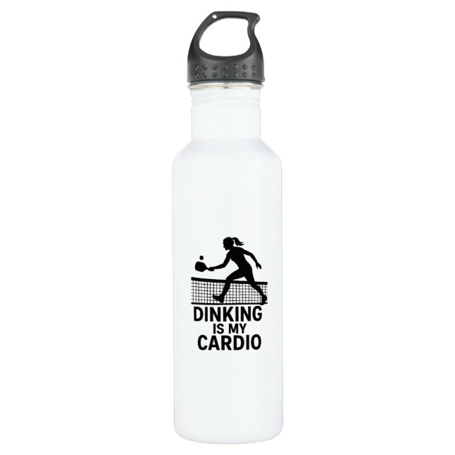 Botella De Agua Dinking Is My Cardio Premium  (Anverso)