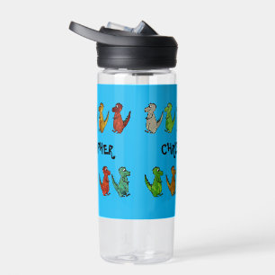 Botella De Agua Dino Personalizada Para Niños