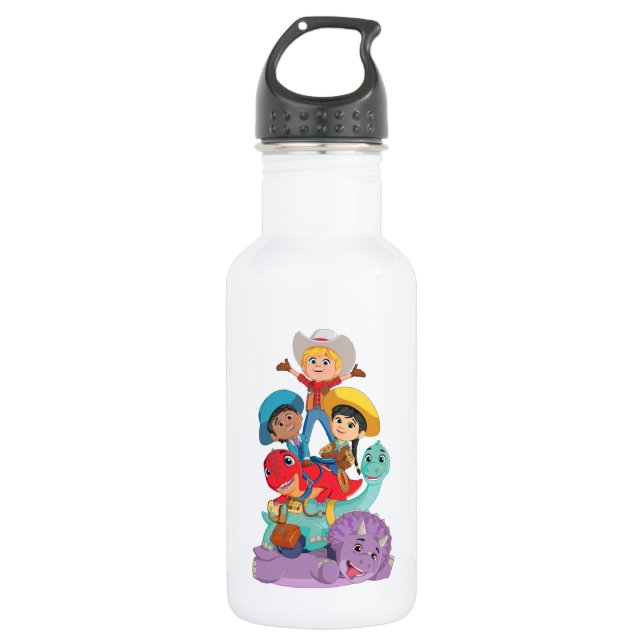 Botella De Agua Dino Ranch Friends (Anverso)