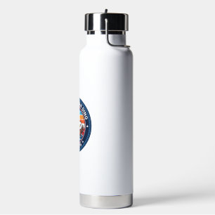 Botella De Agua Dinosaur Kawaii Patriótico Totalmente Americano DI