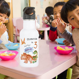 Botella De Agua Dinosaur Stomp Chomp Rawr