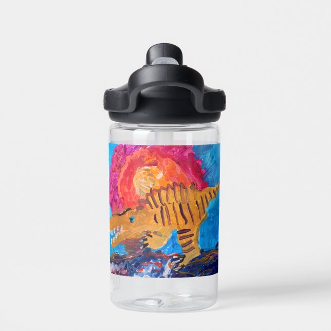 Botella De Agua Dinosaurio (Parte trasera)