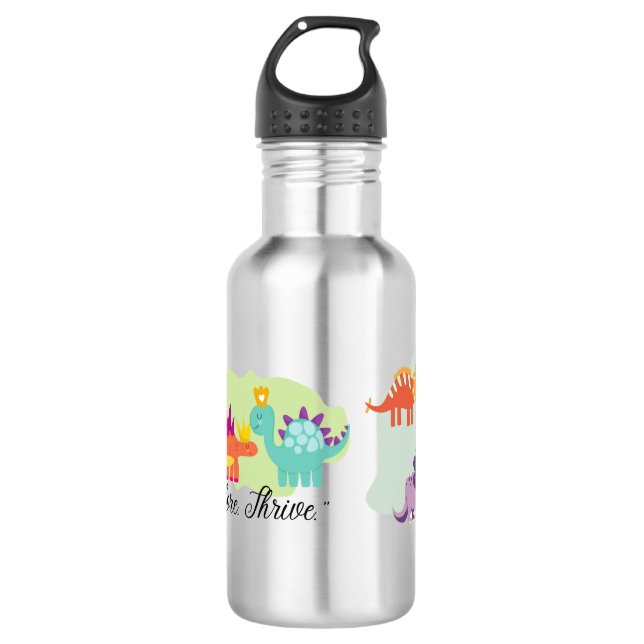 Botella De Agua Dinosaurio (Anverso)