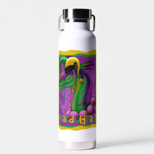 Botella De Agua Dinosaurio Mardi Gras