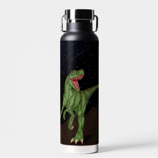 Botella De Agua Dinosaurio - Noche prehistórica (Delantero)