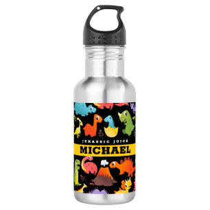 Botella De Agua Dinosaurio personalizado