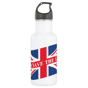 Botella De Agua Dios salve al rey con Union Jack