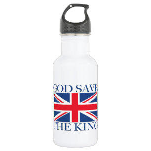Botella De Agua Dios salve al rey con Union Jack