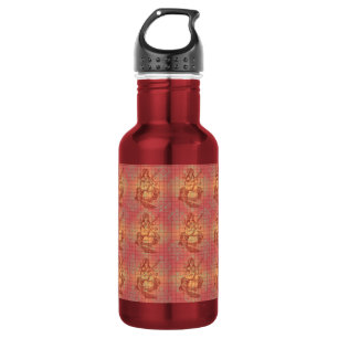 Botella De Agua Diosa hindú amarilla roja Saraswati Sabiduría In