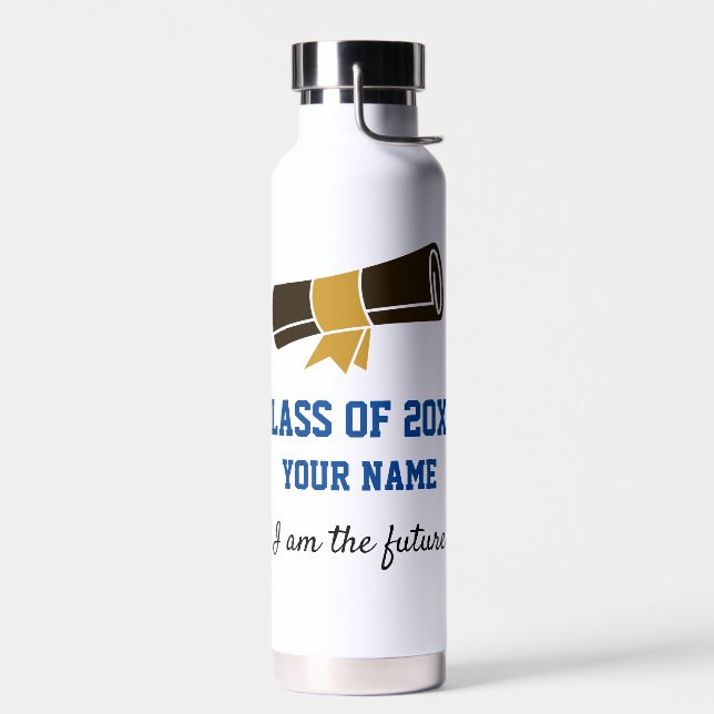 Botella De Agua Diploma Para El Graduado Thor Copper Vacuum Insu (Izquierdo)