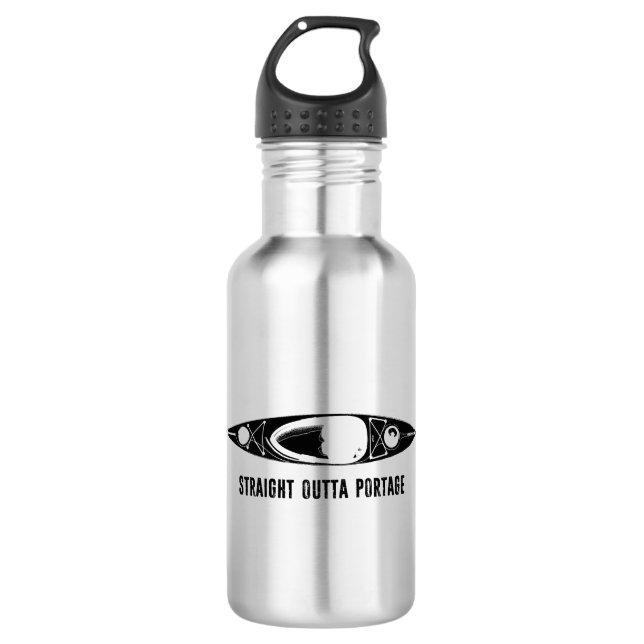 Botella De Agua Directamente de Portear Kayak (Anverso)