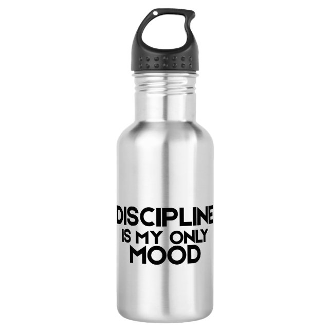 Botella De Agua Discipline Is My Only Mood Minimalist Water Bottle (Anverso)