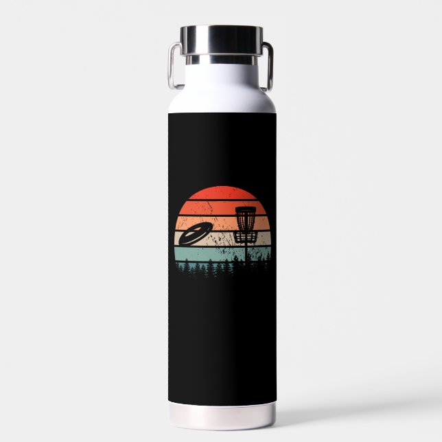 Botella De Agua Disco Golf Retro  (Delantero)