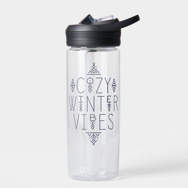 Botella De Agua Diseño acogedor de vibraciones de invierno (Izquierdo)