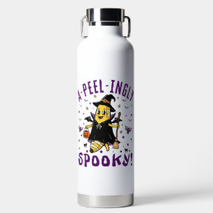 Botella De Agua Diseño bananero de Halloween, un tanto inquietante