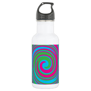 Botella De Agua Diseño colorido y abstracto de molinillo