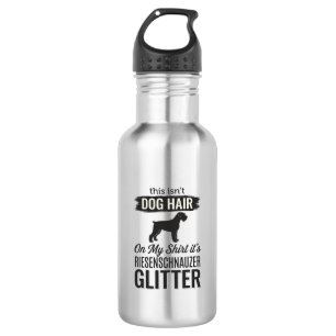 Botella De Agua Diseño de amante de perro divertido con brillo Rie