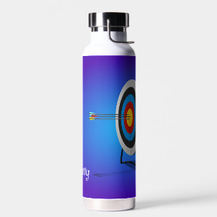 Botella De Agua Diseño de arcos Agua Aislada De Tor Vacuo De Cobre