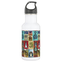 Diseño de arte folclórico de la colección animal