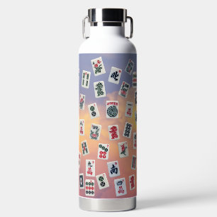 Botella De Agua Diseño de baldosas MahJongg