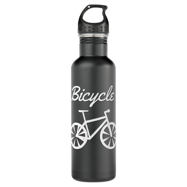 Botella De Agua Diseño de bicicletas simple (Anverso)