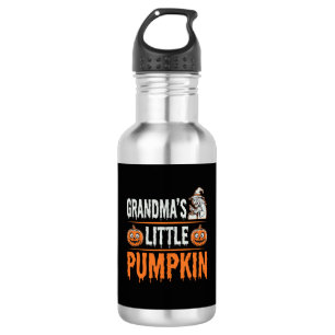 Botella De Agua Diseño de Bruja de Halloween de la Calabacita de l
