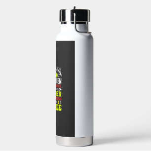 Botella De Agua Diseño de café lo suficientemente aterrador para H