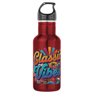Botella De Agua Diseño de camiseta Classic Vibes