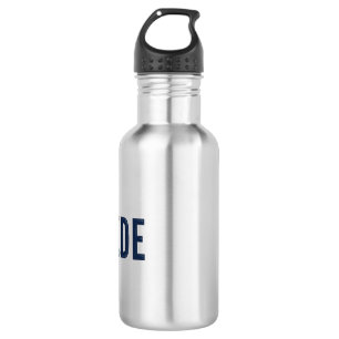 Botella De Agua Diseño de camiseta con letras de arcoíris Vintage