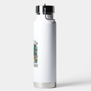Botella De Agua Diseño de camiseta cristiana de mariposa bendita (