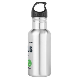 Botella De Agua Diseño de camiseta cristiana de pantalla de teléfo