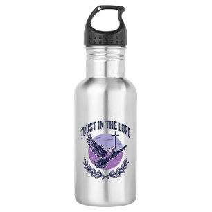 Botella De Agua Diseño de camiseta cristiana paloma Confía en el S