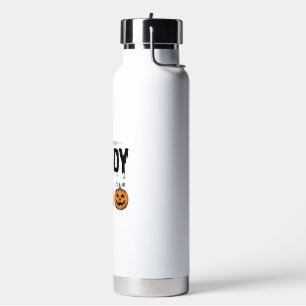 Botella De Agua Diseño de camiseta de calabaza de Halloween vintag