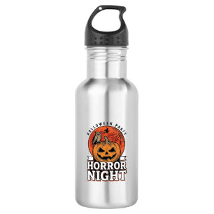 Botella De Agua Diseño de camiseta de calabaza de Noche de Brujas