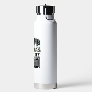 Botella De Agua Diseño de camiseta de campo vintage de fútbol pers