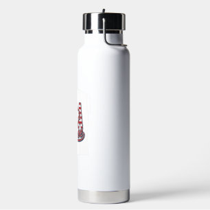 Botella De Agua Diseño de camiseta de estetoscopio de corazón de e