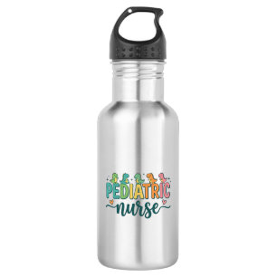 Botella De Agua Diseño de camiseta de estilo vintage de enfermera 