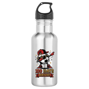 Botella De Agua Diseño de camiseta de fútbol Dabbing de 100 días B