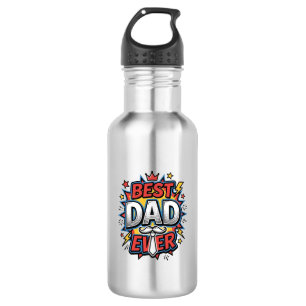 Botella De Agua Diseño de camiseta de grabado vintage de cómic del