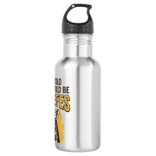 Botella De Agua Diseño de camiseta de grabado vintage de jirafa di