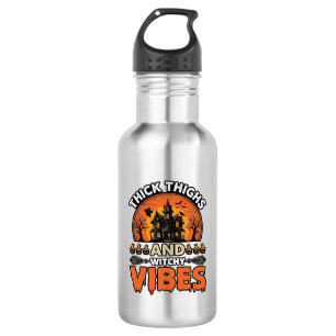 Botella De Agua Diseño de camiseta de Halloween Vibraciones Brujas